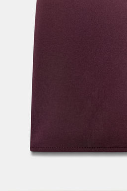 VESTIDO MIDI ASIM?TRICO / Burgundy - Zara фото 8