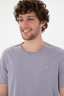 Erkek Regular Fit Bisiklet Yaka Gri Basic Ti__rt Sepette S_rpriz _ndirim - U.s. polo assn фото 3