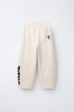 PANTAL?N FELPA BARREL LOGO / Blanco roto - Zara фото 2
