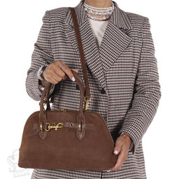 Сумка женская кожаная 6126QAA f.brown Polina&Eiterou  фото 2