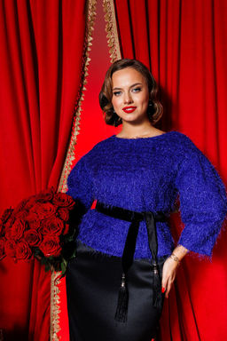 Костюм Мода Юрс 2382 черный+синий/трава