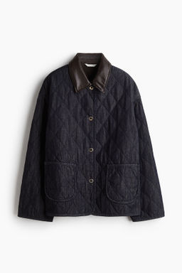 Chaqueta denim acolchada