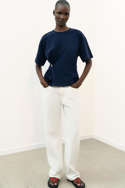 CAMISETA HEAVY COTTON APLIQUE / Marino