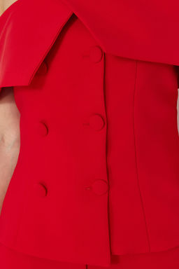 K?rm?z? Dokuma S?k Alt-Ust Tak?m TPRSS24AU00000 - Trendyolmilla фото 4