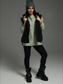 Зара свитшот женский (голубой), футер трехнитка - Lovetex фото 17