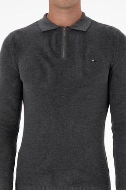 Erkek Antrasit Melanj Basic Kazak - U.s. polo assn фото 6