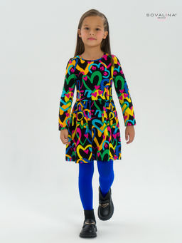 Платье Эля яркие сердца на черном - Sovalina фото 14