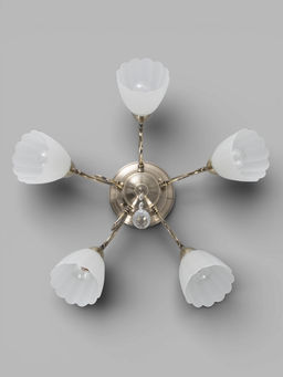 Люстра ЭкономСвет 4671/5AB, 5×40 Вт, E27, 55×55×33 см, бронзовая