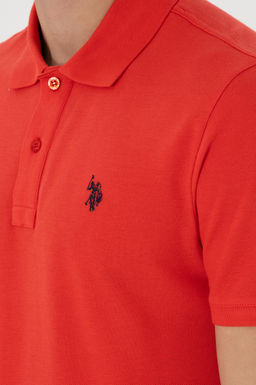 Erkek Slim Fit Polo Yaka K_rm_z Basic Ti__rt Sepette S_rpriz _ndirim - U.s. polo assn фото 7