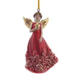 Фигурка декоративная подвеная "Ангел", L5 W3,5 H9,5 см, 2в.