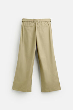 LYOCELL - COTTON TROUSERS WITH BELT - Zara фото 7