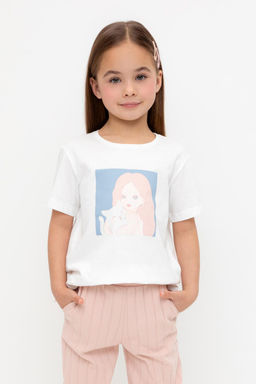 Crockid _ КР 302726/сахар к557 фуфайка (футболка) для дев  фото 5