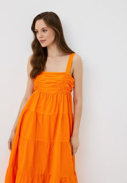 Ярко-оранжевое платье - Incity фото 7