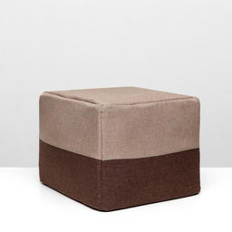 Дом трансформер Квадрат, рогожка, поролон, 43 х 42 х 34 см, бежево-коричневый - Пижон фото 2