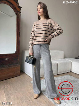 Брюки женские с высокой посадкой
