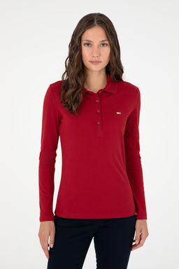 Свитшот женский U.S. Polo Assn красный  фото 10