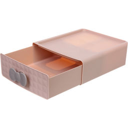 Мини - ящик для хранения мелочей "АТЛАНТА", цвет пудрово-бежевый, 22,6*20,5*8см (пакет)