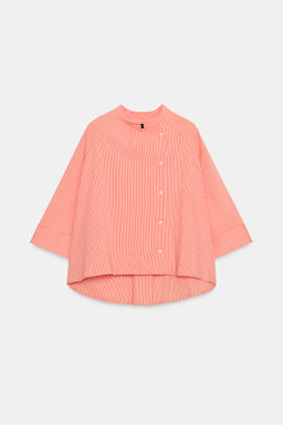 CAMISA ASIM?TRICA RAYAS ZW COLLECTION / Mandarina - Zara фото 6