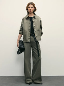 Джинсы wide leg с высокой посадкой / Zarina фото 6