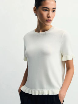 Джемпер с коротким рукавом из вискозы / Zarina