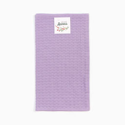 Набор кух.полотенец Доляна лавандовый 35х60см-2шт., 100% хл, вафля, 220 гр/м2  фото 5