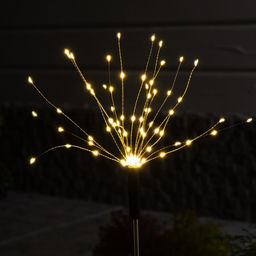 Садовый светильник на солнечной батарее Одуванчики 4 шт., 78 см, 320 LED, свечение тёплое белое - Luazon lighting фото 3