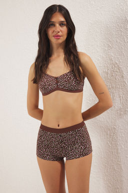 TRENDYOLMILLA Cok Renkli 2li Paket Pamuklu Cicekli Dugme Detayl? Boxer Orme Kulot THMSS25KU00027 фото 8