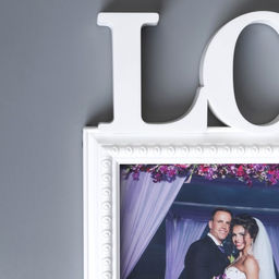 Фоторамка - коллаж на 3 фото Любовь, (пластиковый экран)