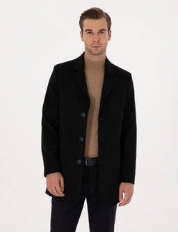 Lacivert Ex Slim Fit Y_n Kar___ml_ Palto