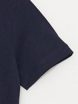 Bisiklet Yaka Bask?l? K?sa Kollu Erkek ?ocuk Ti??rt - Waikiki фото 3