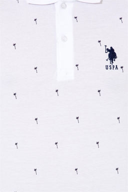U. S. Polo Assn Мужская белая футболка с воротником-поло - U.s. polo assn фото 12