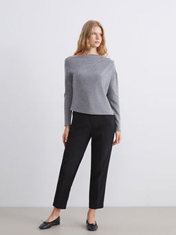 Kay?k Yaka B?zg?l? Bluz