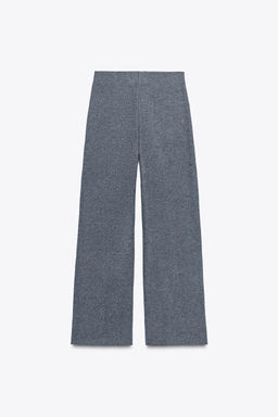 PANTAL?N PALAZZO SOFT TOUCH / Gris medio