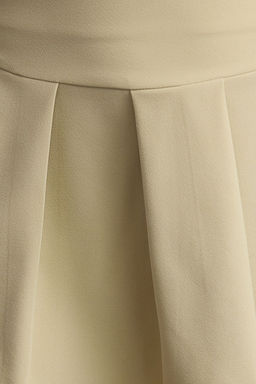 TRENDYOLMILLA Koyu Bej Premium Yuksek Kalite Pileli Mini Boy Dokuma Etek TWOAW24ET00309  фото 4