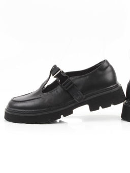 06-DLG06-1 BLACK Туфли женские (натуральная кожа)