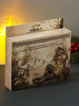 Фигурка гипс Богатырь на коне, 22?4?15.5 см