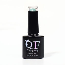 Гель лак для ногтей, CHROME, шиммерный, 3-х фазный, 8мл, LED/UV, цвет зелёный (023) - Queen fair фото 9