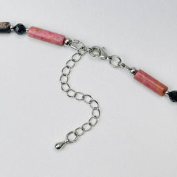 Чокер из Родонита и Шпинели 37 см +