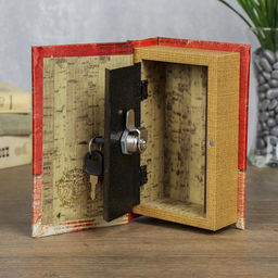 Шкатулка книга-сейф «Заначка», дерево, 17×11×5 см