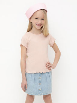 КР 301989/дымчатая роза фуфайка (футболка) для дев