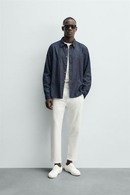 PANTAL?N CHINO ESTRUCTURA CONFORT / Blanco