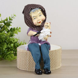 Фигурка Бабушка/Дедушка висячие ножки 2 штуки набор 13 см / 8642 /уп 48/ - Галеонтрейд фото 3