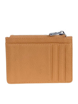 Картхолдер женский из натуральной кожи для пластиковых карт, цвет светло коричневый - Greta фото 2