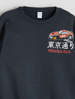 Bisiklet Yaka Erkek ?ocuk Sweatshirt