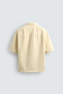 SOBRECAMISA ESTRUCTURA BORDADO / Amarillo - Zara фото 9