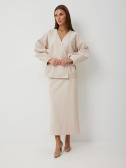 Юбка VN Fashion 1049 бежевый
