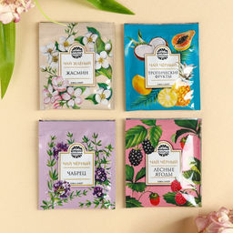 Цена за 2 шт. Чай подарочный в конверте Насладись ароматным моментом, 7.2 г ( 4 шт. ? 1.8 г),