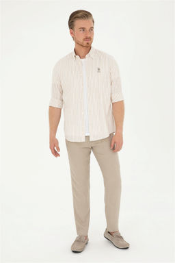 U. S. Polo Assn / Мужская рубашка с длинным рукавом Stone - U.s. polo assn фото 4