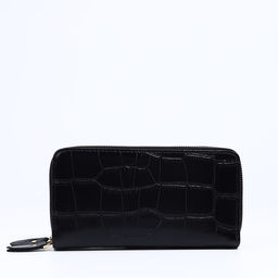 Кошелёк на молниях, цвет чёрный