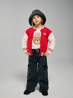 Wideleg K?z ?ocuk Kargo Jean Pantolon
